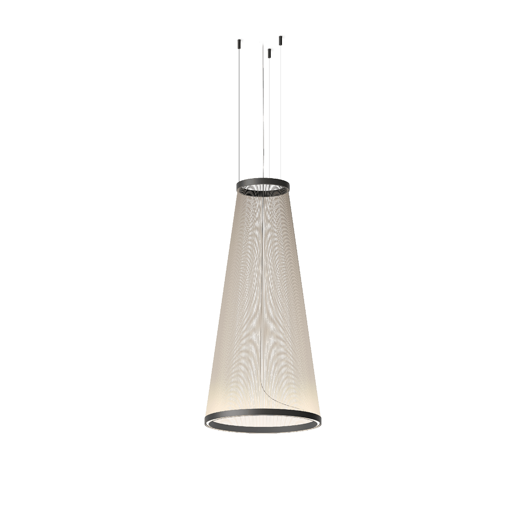 Ceiling Pendant Light | Mesh Aluminum Shade & Integrated Warm LED