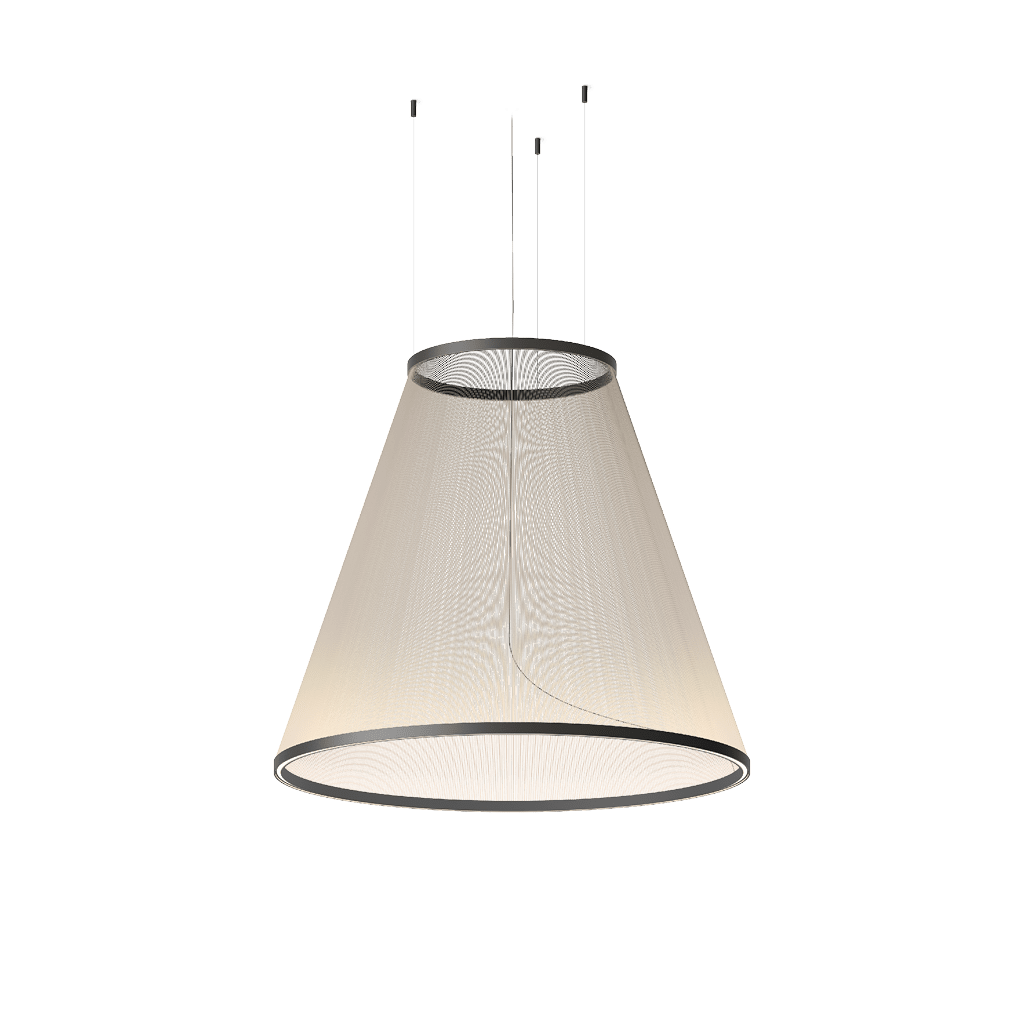 Ceiling Pendant Light | Mesh Aluminum Shade & Integrated Warm LED