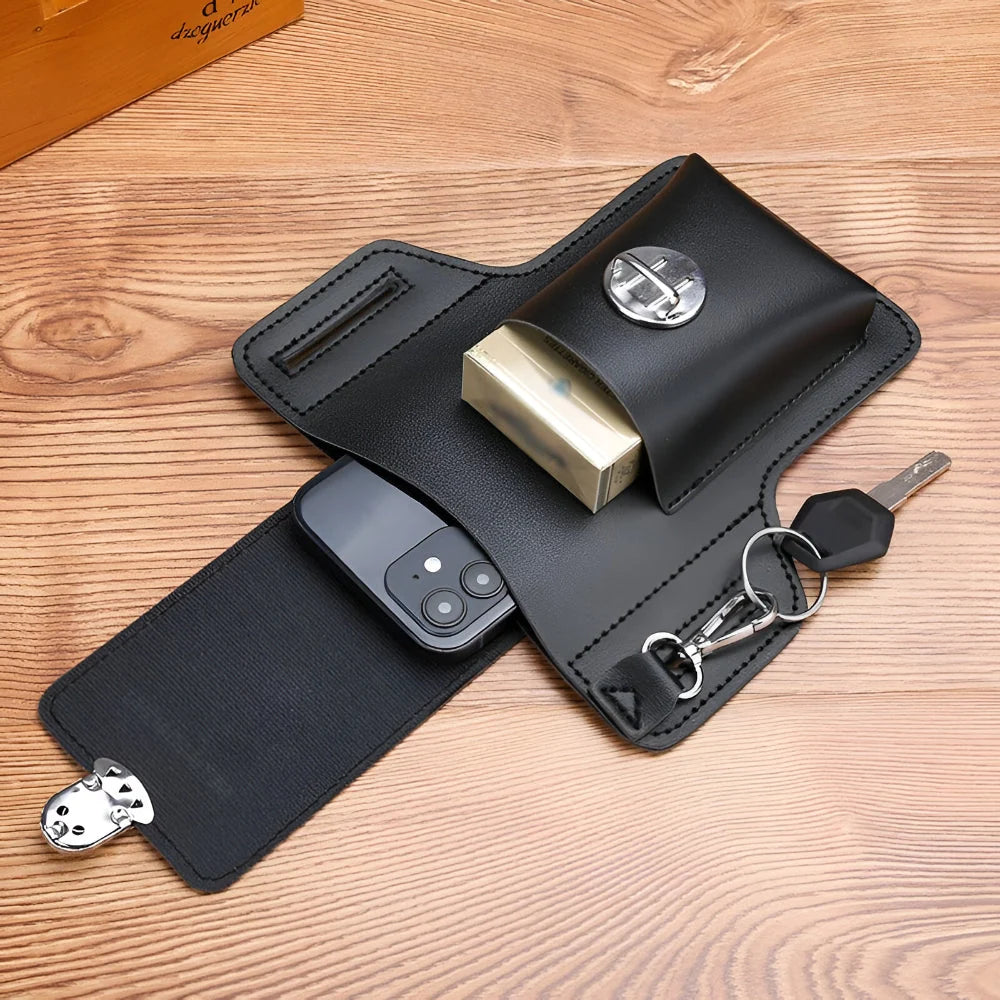 Cell Phone Holster | Slim PU Belt Clip & Pocket