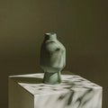 Ceramic Vase | Organic Sculptural Shape & Four Green Shades | Multiple Sizes