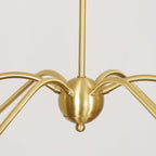 Chandelier | 6-Light Candlestick Arms & Brass Body | 100 cm Chain
