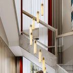Chandelier | Alabaster & Brass Integrated LED & Damp-Rated