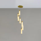 Chandelier | Alabaster & Brass Integrated LED & Damp-Rated