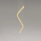 Chandelier | Alabaster & Brass Integrated LED & Damp-Rated
