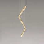 Chandelier | Alabaster & Brass Integrated LED & Damp-Rated