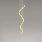Chandelier | Alabaster & Brass Integrated LED & Damp-Rated