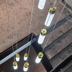 Chandelier | Alabaster & Brass Integrated LED & Damp-Rated