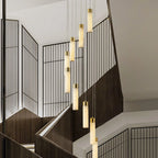 Chandelier | Alabaster & Brass Integrated LED & Damp-Rated