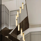 Chandelier | Alabaster & Brass Integrated LED & Damp-Rated