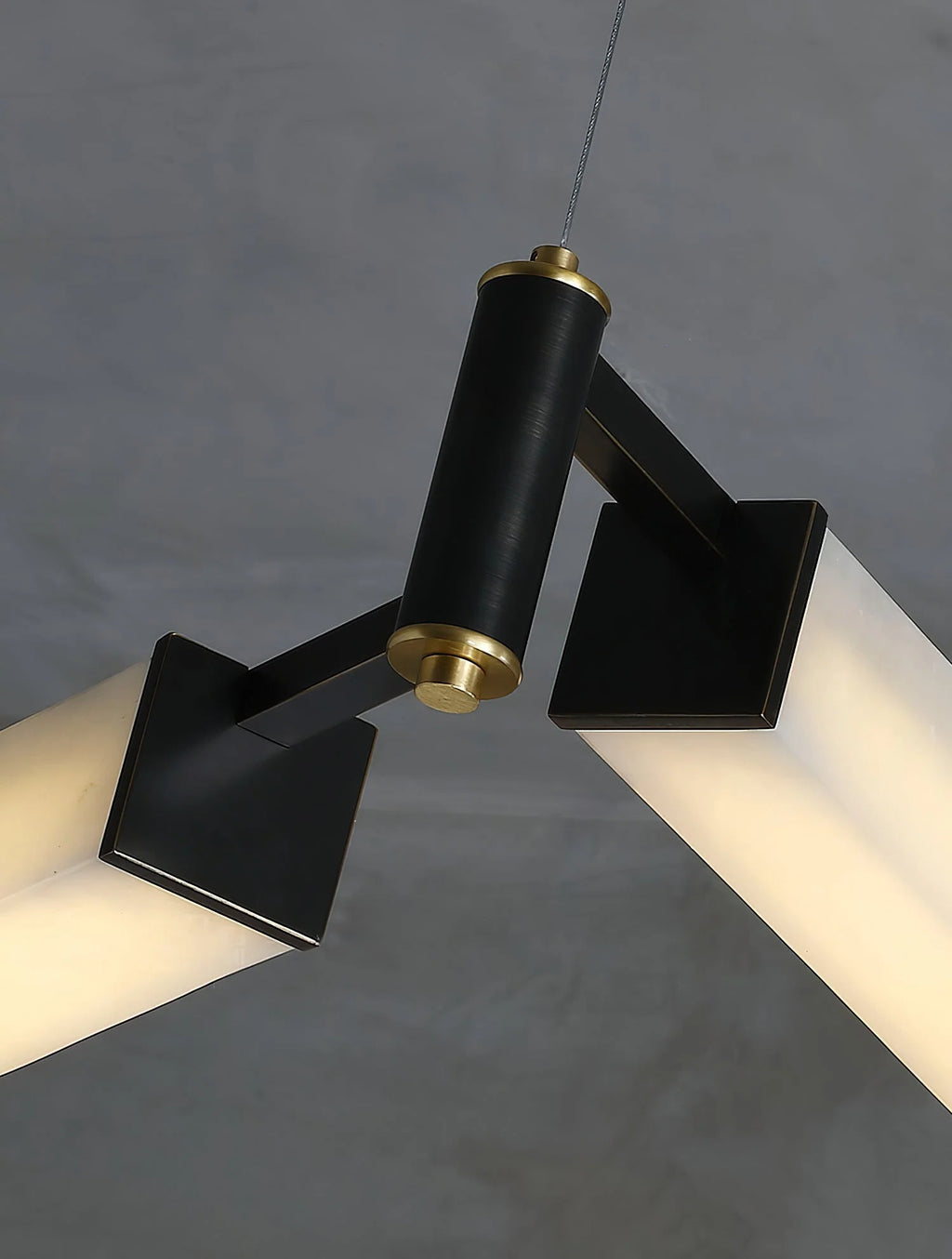 Chandelier | Brass & Alabaster | Integrated LED Lighting