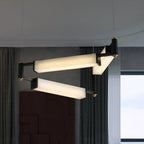 Chandelier | Brass & Alabaster | Integrated LED Lighting