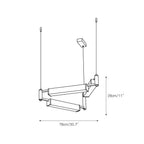 Chandelier | Brass & Alabaster | Integrated LED Lighting