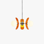 Chandelier | Floral Sputnik Design Metal & Glass | Adjustable Cord