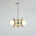 Chandelier | Floral Sputnik Design Metal & Glass | Adjustable Cord