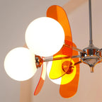 Chandelier | Floral Sputnik Design Metal & Glass | Adjustable Cord