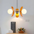 Chandelier | Floral Sputnik Design Metal & Glass | Adjustable Cord
