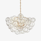 Chandelier | Glass Bubble Cluster & Gold Finish | Multiple Sizes