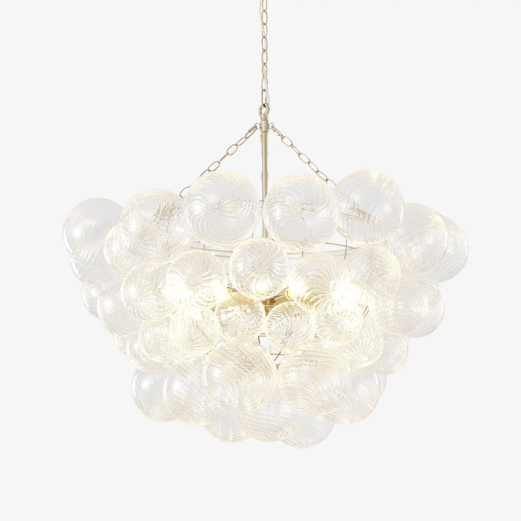 Chandelier | Glass Bubble Cluster & Gold Finish | Multiple Sizes