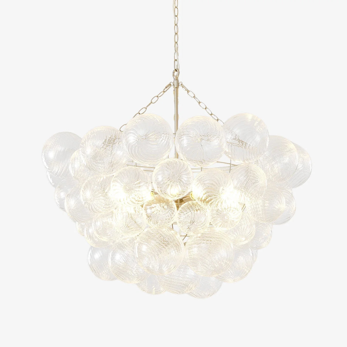 Chandelier | Glass Bubble Cluster & Gold Finish | Multiple Sizes