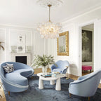 Chandelier | Glass Bubble Cluster & Gold Finish | Multiple Sizes