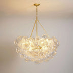 Chandelier | Glass Bubble Cluster & Gold Finish | Multiple Sizes