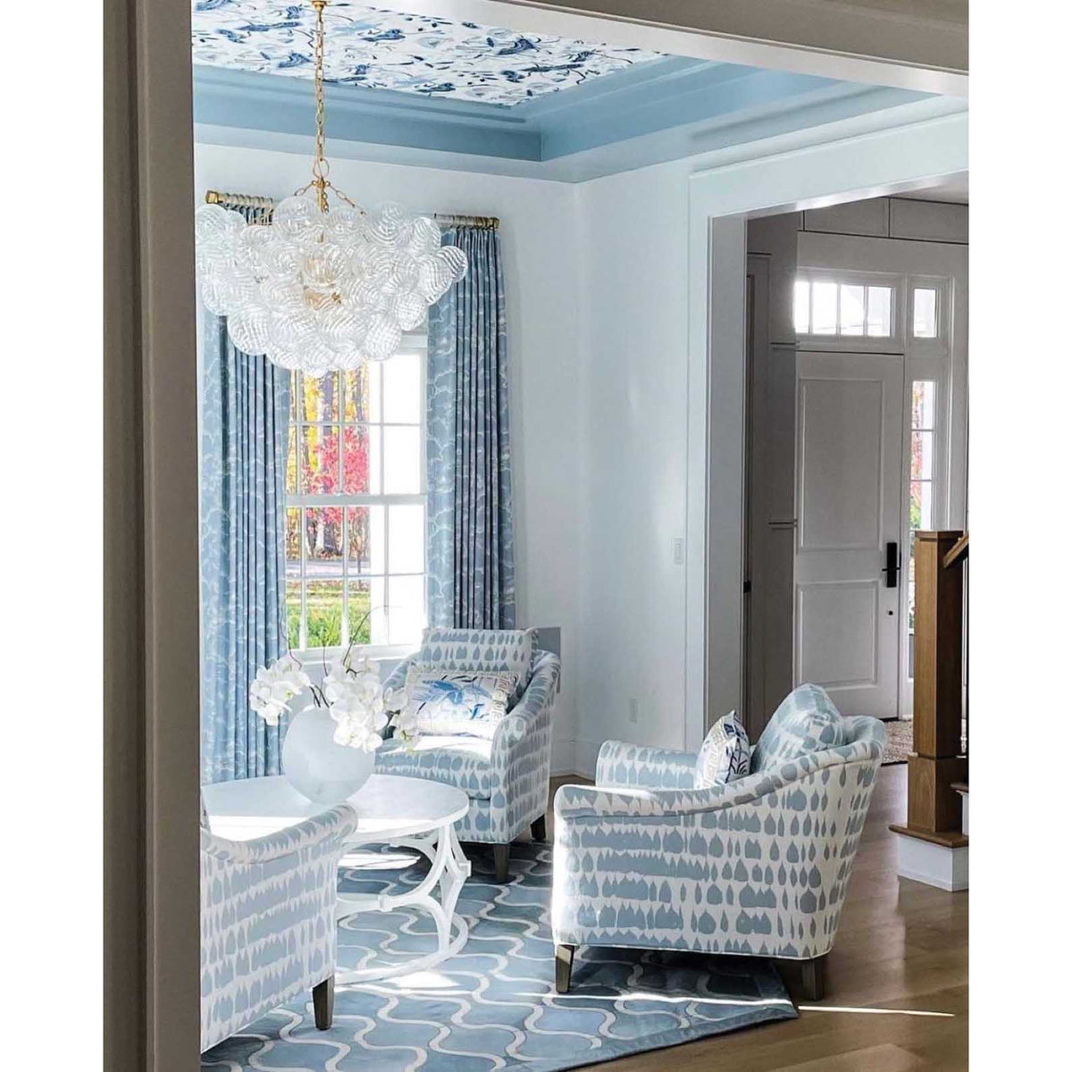 Chandelier | Glass Bubble Cluster & Gold Finish | Multiple Sizes