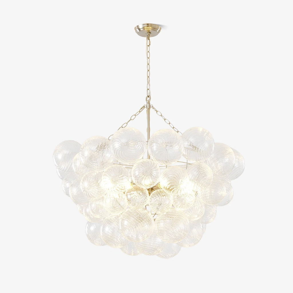 Chandelier | Glass Bubble Cluster & Gold Finish | Multiple Sizes