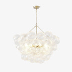 Chandelier | Glass Bubble Cluster & Gold Finish | Multiple Sizes