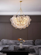 Chandelier | Glass Bubble Cluster & Gold Finish | Multiple Sizes