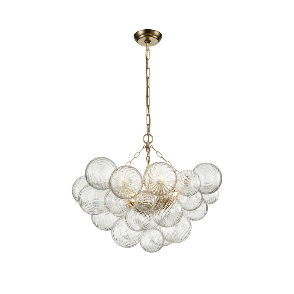 Chandelier | Glass Bubble Cluster & Gold Finish | Multiple Sizes