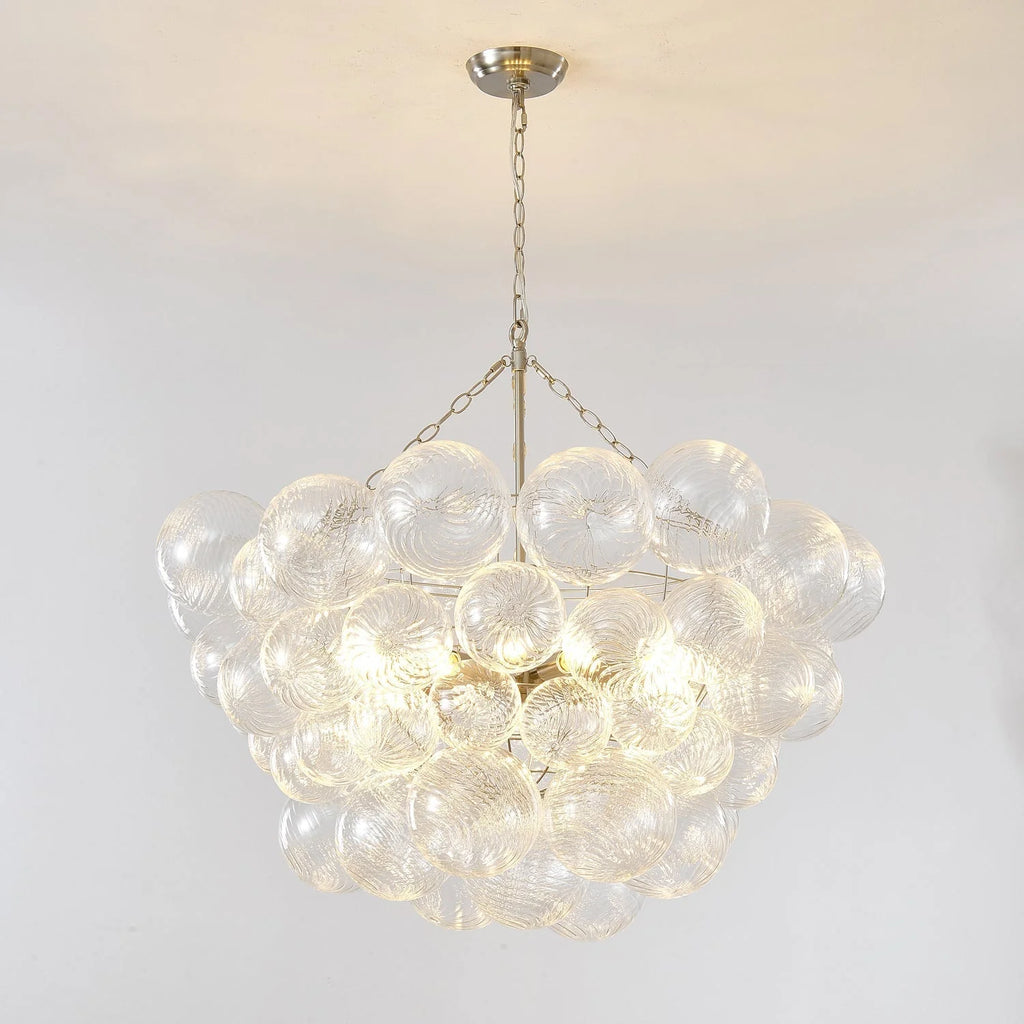 Chandelier | Glass Bubble Cluster & Gold Finish | Multiple Sizes