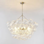 Chandelier | Glass Bubble Cluster & Gold Finish | Multiple Sizes