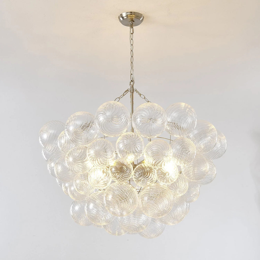 Chandelier | Glass Bubble Cluster & Gold Finish | Multiple Sizes