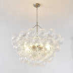 Chandelier | Glass Bubble Cluster & Gold Finish | Multiple Sizes