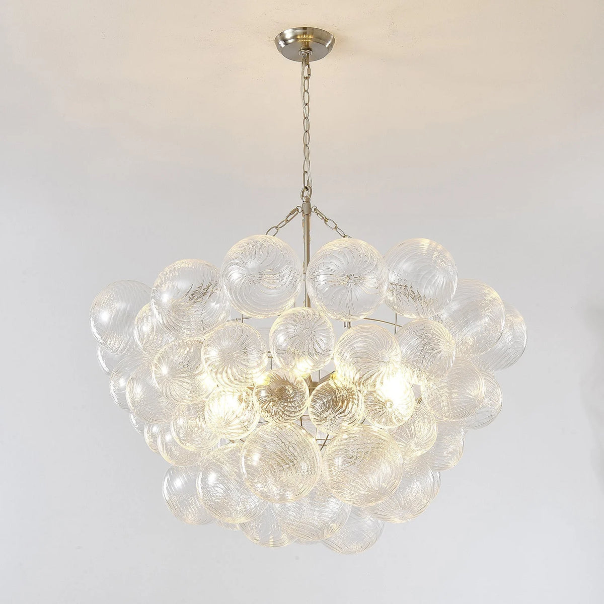 Chandelier | Glass Bubble Cluster & Gold Finish | Multiple Sizes