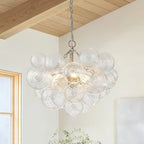 Chandelier | Glass Bubble Cluster & Gold Finish | Multiple Sizes