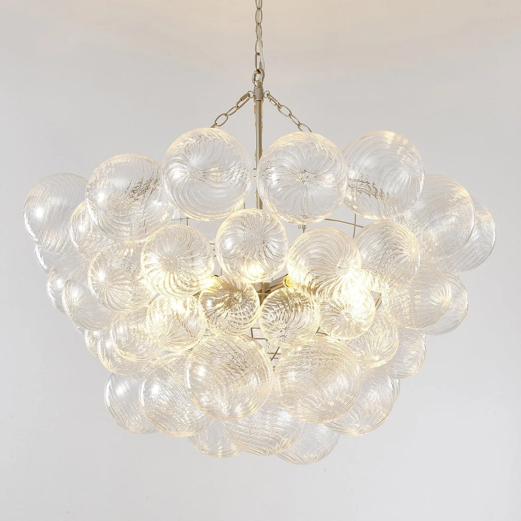 Chandelier | Glass Bubble Cluster & Gold Finish | Multiple Sizes