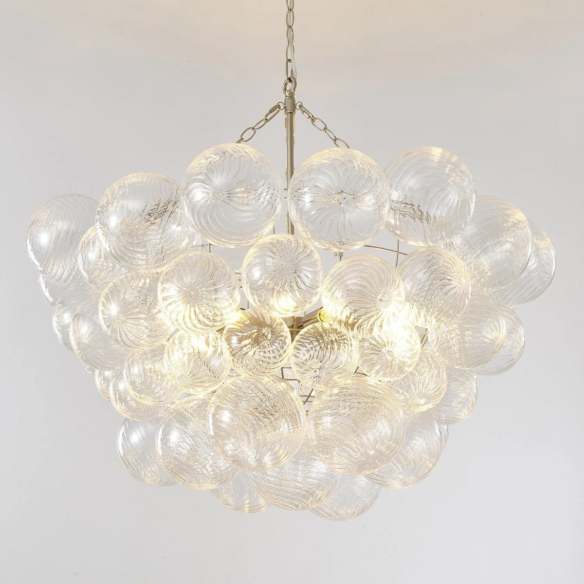 Chandelier | Glass Bubble Cluster & Gold Finish | Multiple Sizes