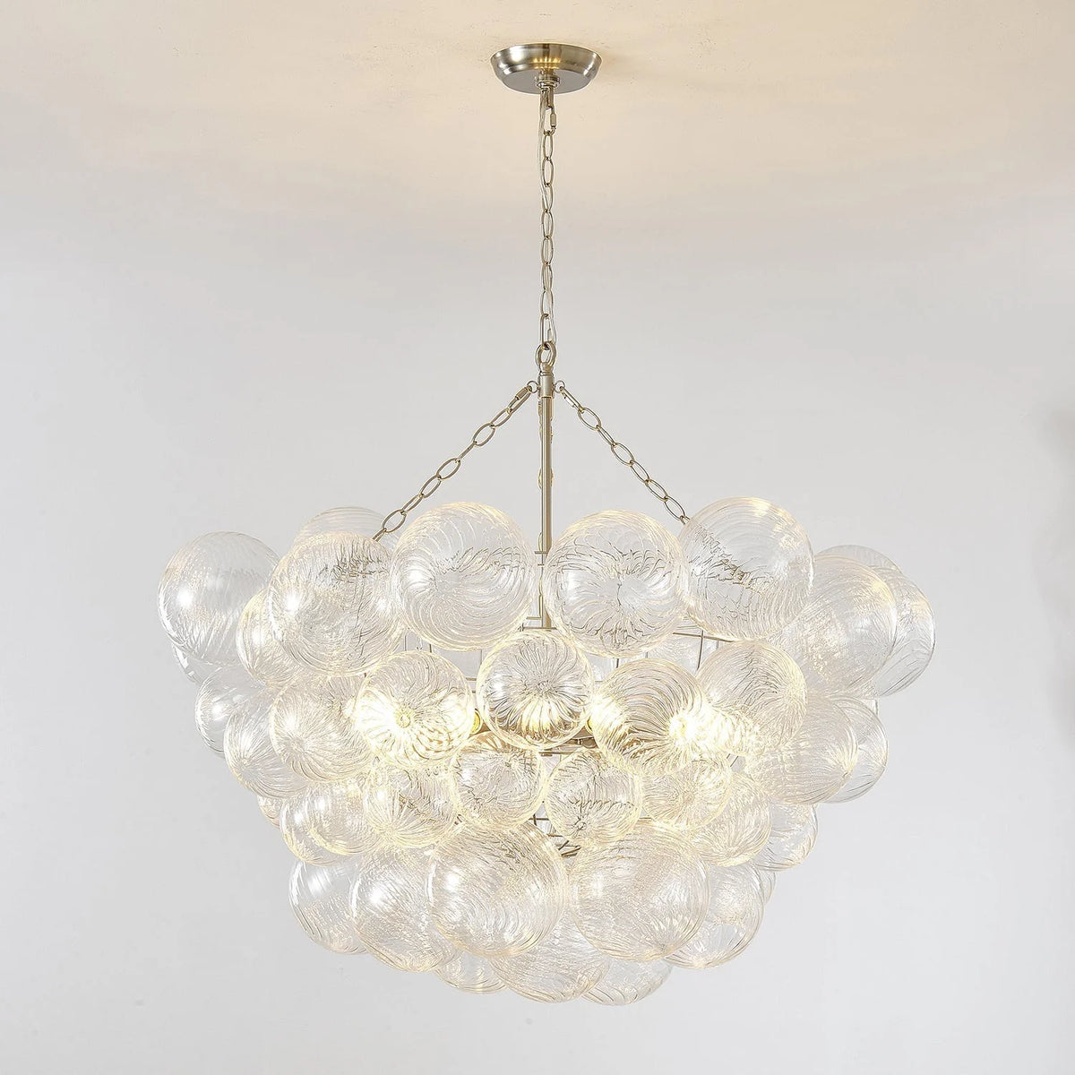 Chandelier | Glass Bubble Cluster & Gold Finish | Multiple Sizes