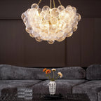 Chandelier | Glass Bubble Cluster & Gold Finish | Multiple Sizes