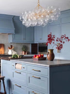 Chandelier | Glass Bubble Cluster & Gold Finish | Multiple Sizes