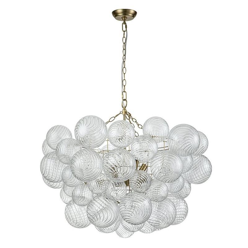 Chandelier | Glass Bubble Cluster & Gold Finish | Multiple Sizes