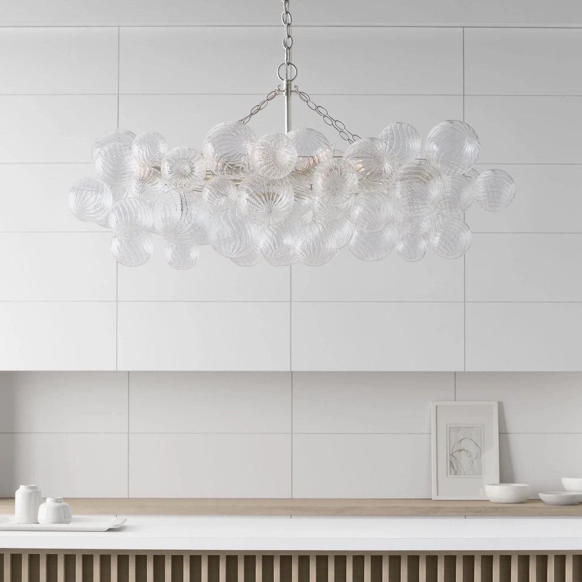 Chandelier | Glass Bubble Cluster & Gold Finish | Multiple Sizes