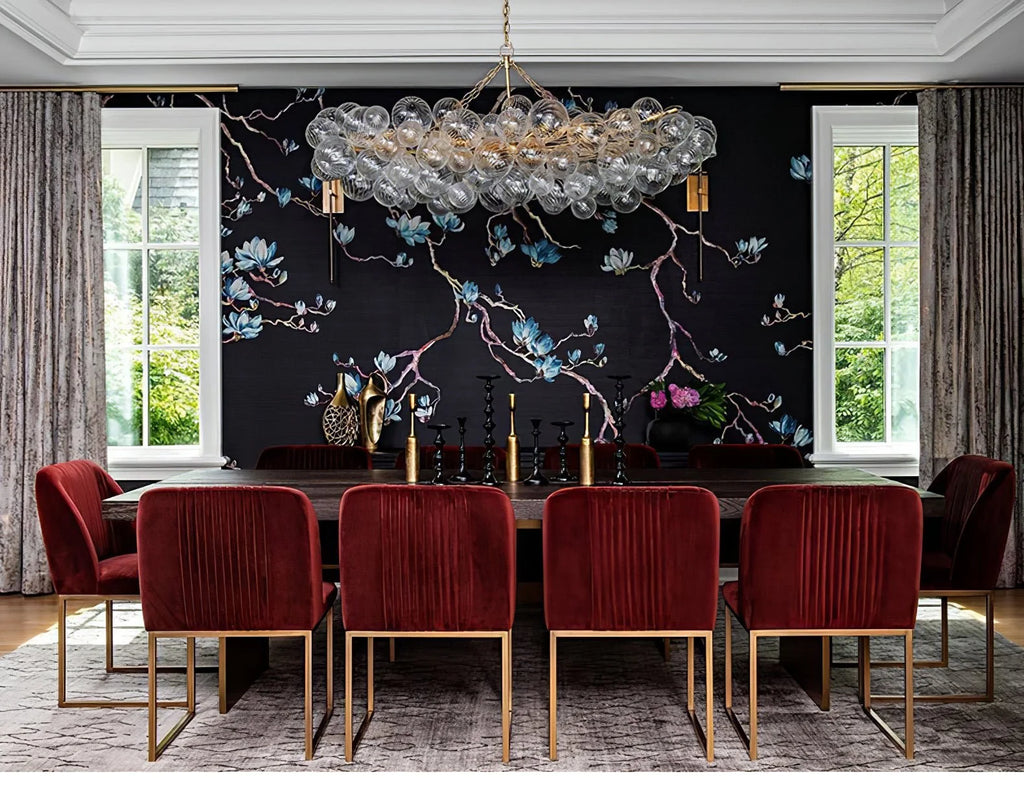Chandelier | Glass Bubble Cluster & Gold Finish | Multiple Sizes