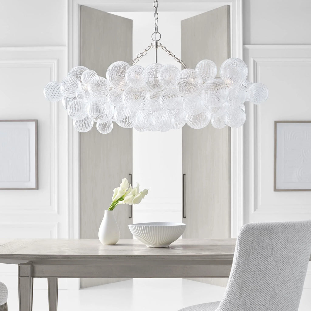 Chandelier | Glass Bubble Cluster & Gold Finish | Multiple Sizes