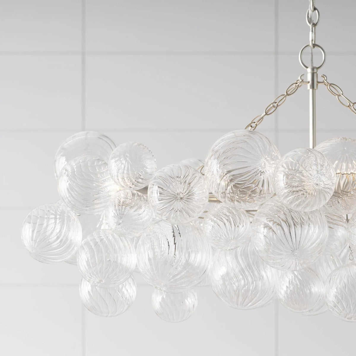 Chandelier | Glass Bubble Cluster & Gold Finish | Multiple Sizes
