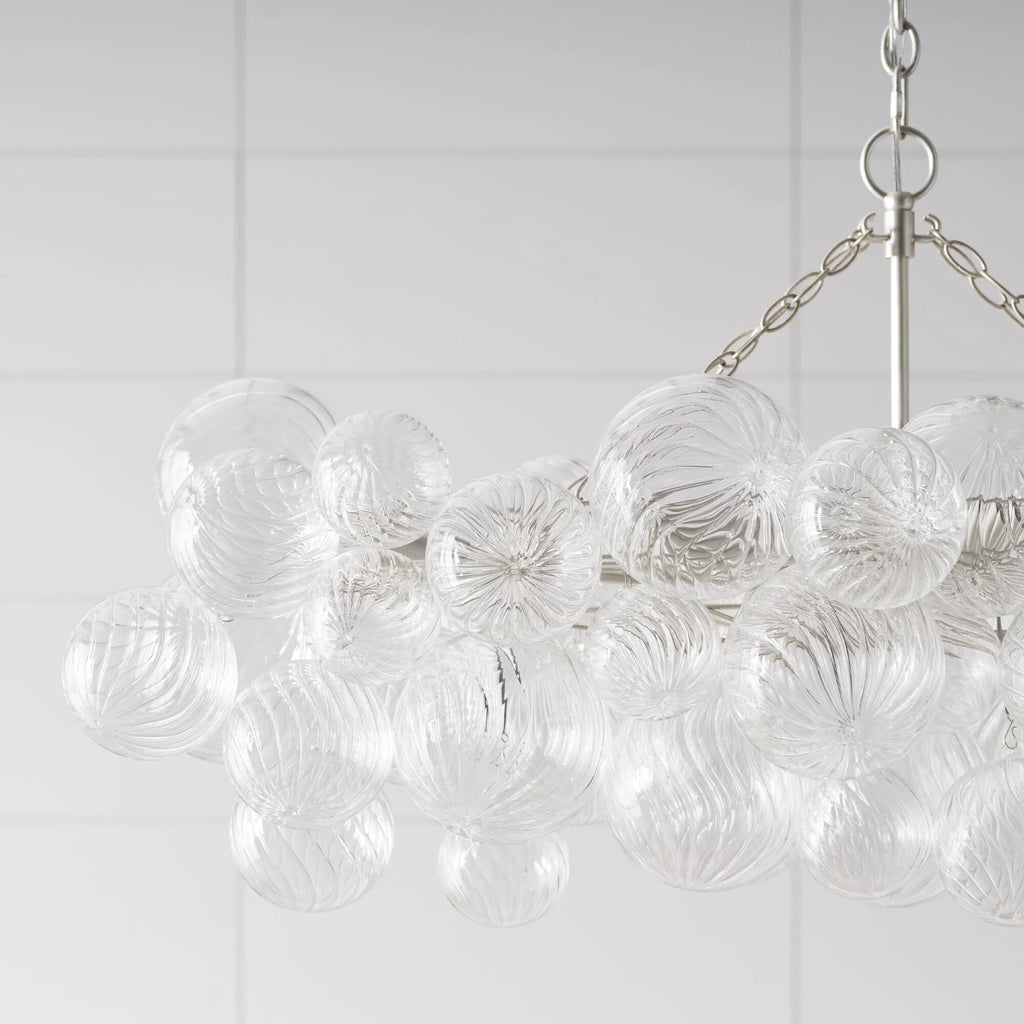 Chandelier | Glass Bubble Cluster & Gold Finish | Multiple Sizes