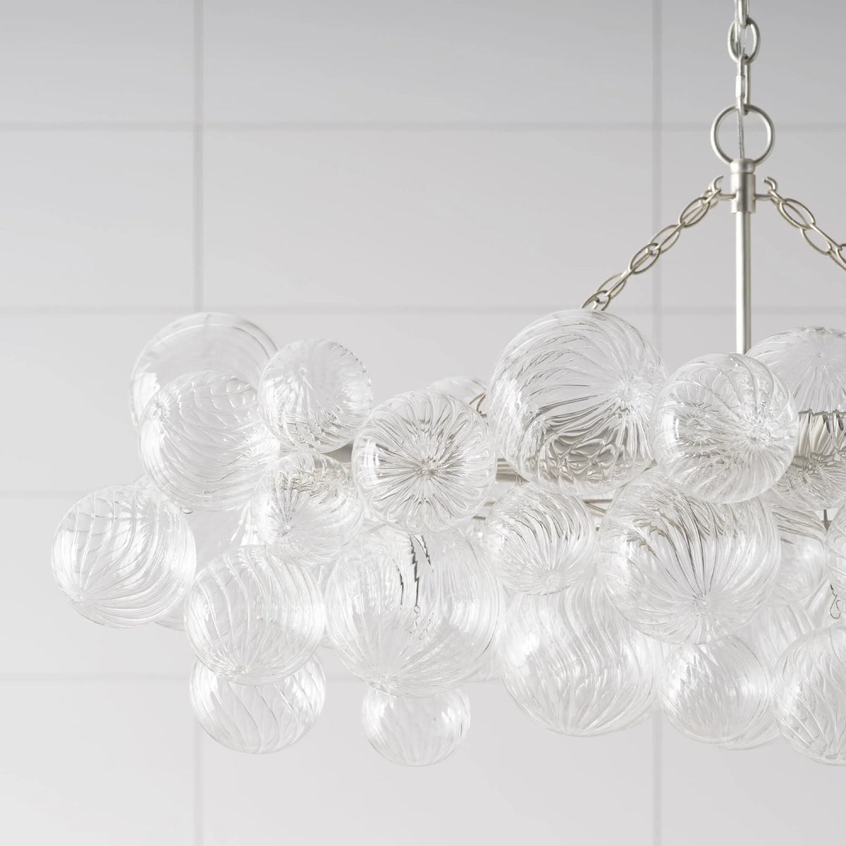 Chandelier | Glass Bubble Cluster & Gold Finish | Multiple Sizes