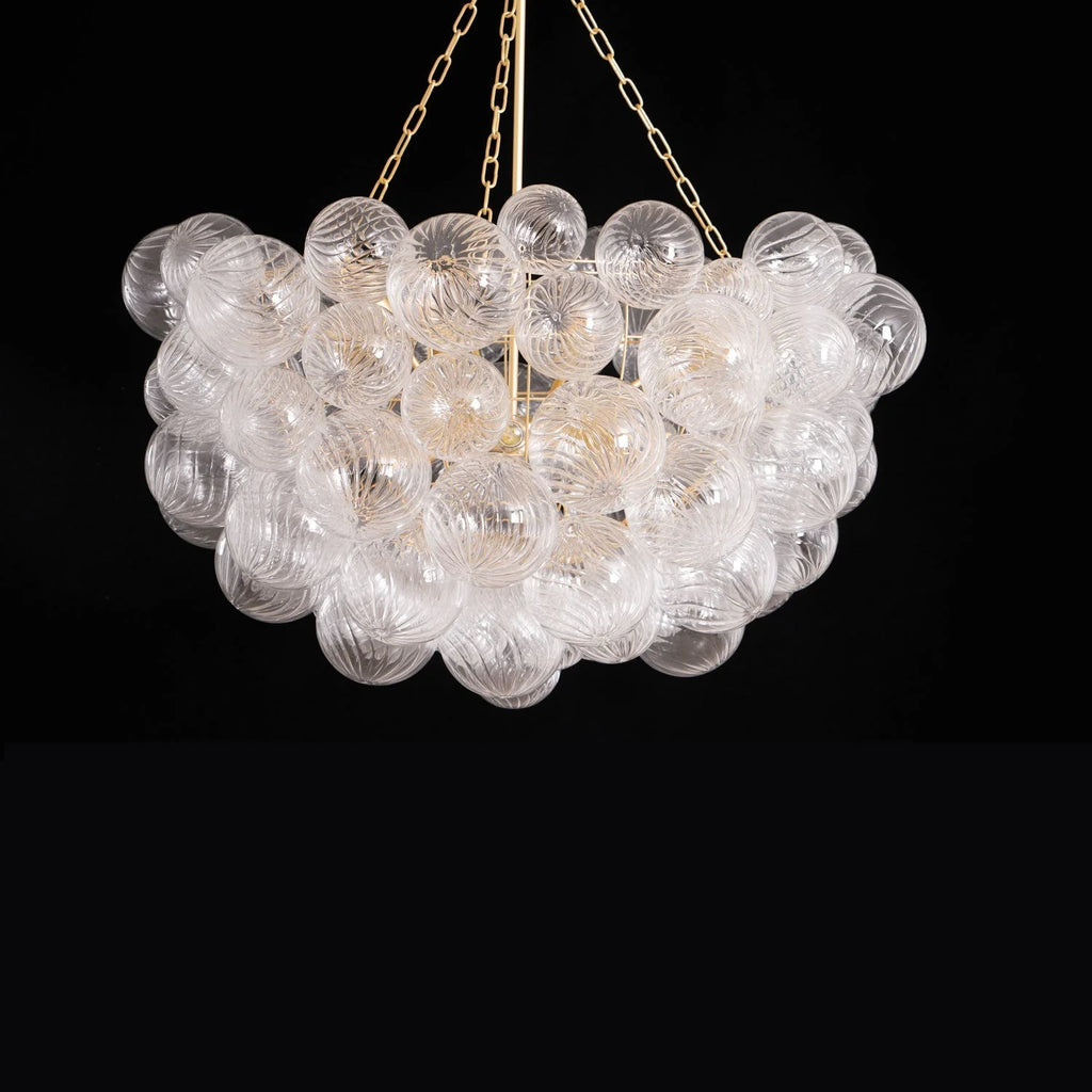 Chandelier | Glass Bubble Cluster & Gold Finish | Multiple Sizes