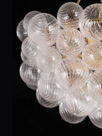 Chandelier | Glass Bubble Cluster & Gold Finish | Multiple Sizes
